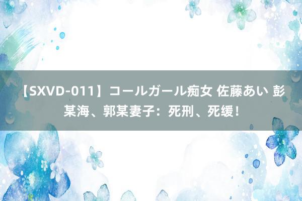 【SXVD-011】コールガール痴女 佐藤あい 彭某海、郭某妻子：死刑、死缓！