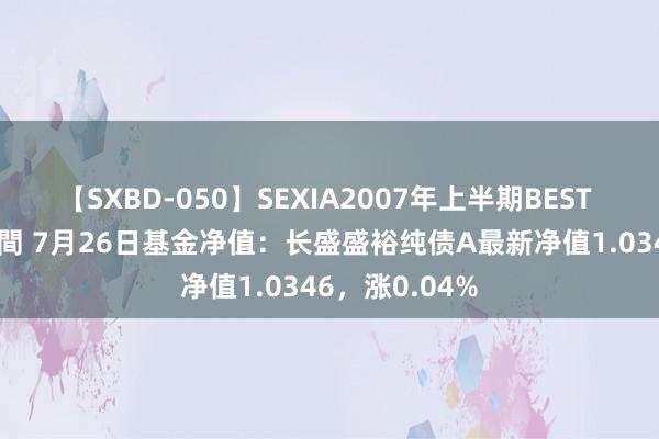 【SXBD-050】SEXIA2007年上半期BEST 全35作品8時間 7月26日基金净值：长盛盛裕纯债A最新净值1.0346，涨0.04%