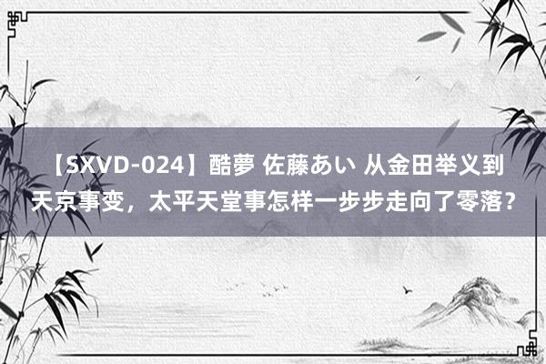 【SXVD-024】酷夢 佐藤あい 从金田举义到天京事变，太平天堂事怎样一步步走向了零落？