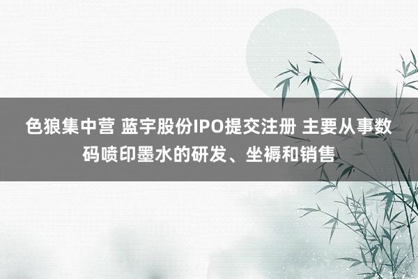 色狼集中营 蓝宇股份IPO提交注册 主要从事数码喷印墨水的研发、坐褥和销售