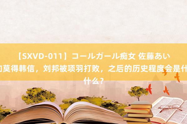 【SXVD-011】コールガール痴女 佐藤あい 假如莫得韩信，刘邦被项羽打败，之后的历史程度会是什么？